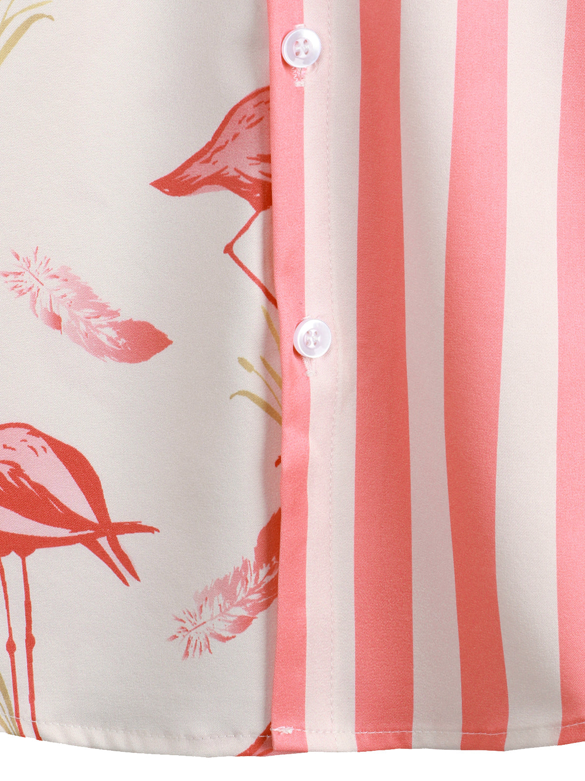 Striped Flamingo Summer Shirt