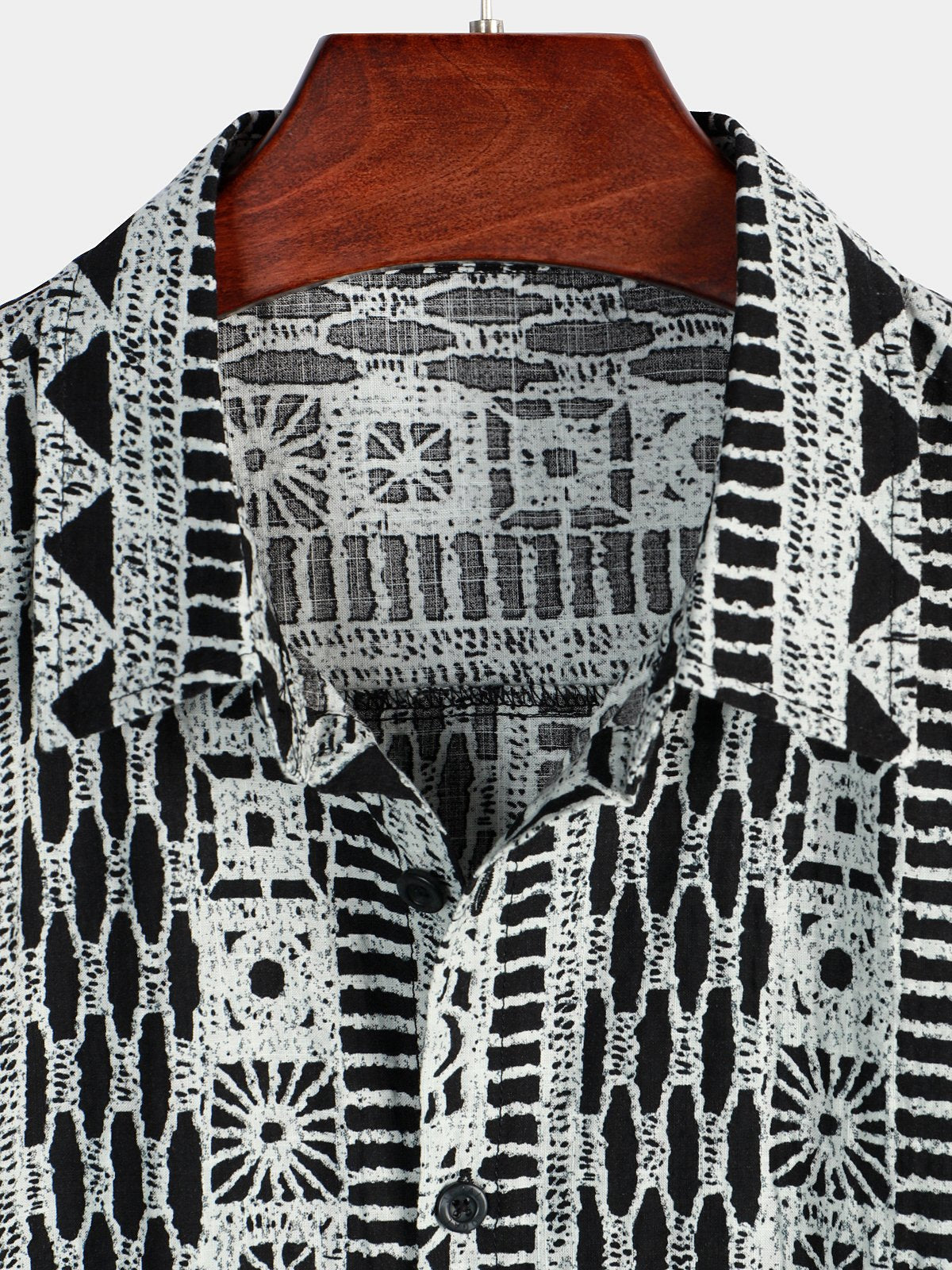 Men's Short Sleeve Button-Up Bohemian Hawaiian Shirt