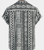 Men's Short Sleeve Button-Up Bohemian Hawaiian Shirt