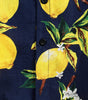 Hawaiian Beach Summer Holiday Short Sleeve Shirt with Tropical Lemon Print for Men