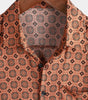 Vintage Short-Sleeved Button-Up Shirt for Men