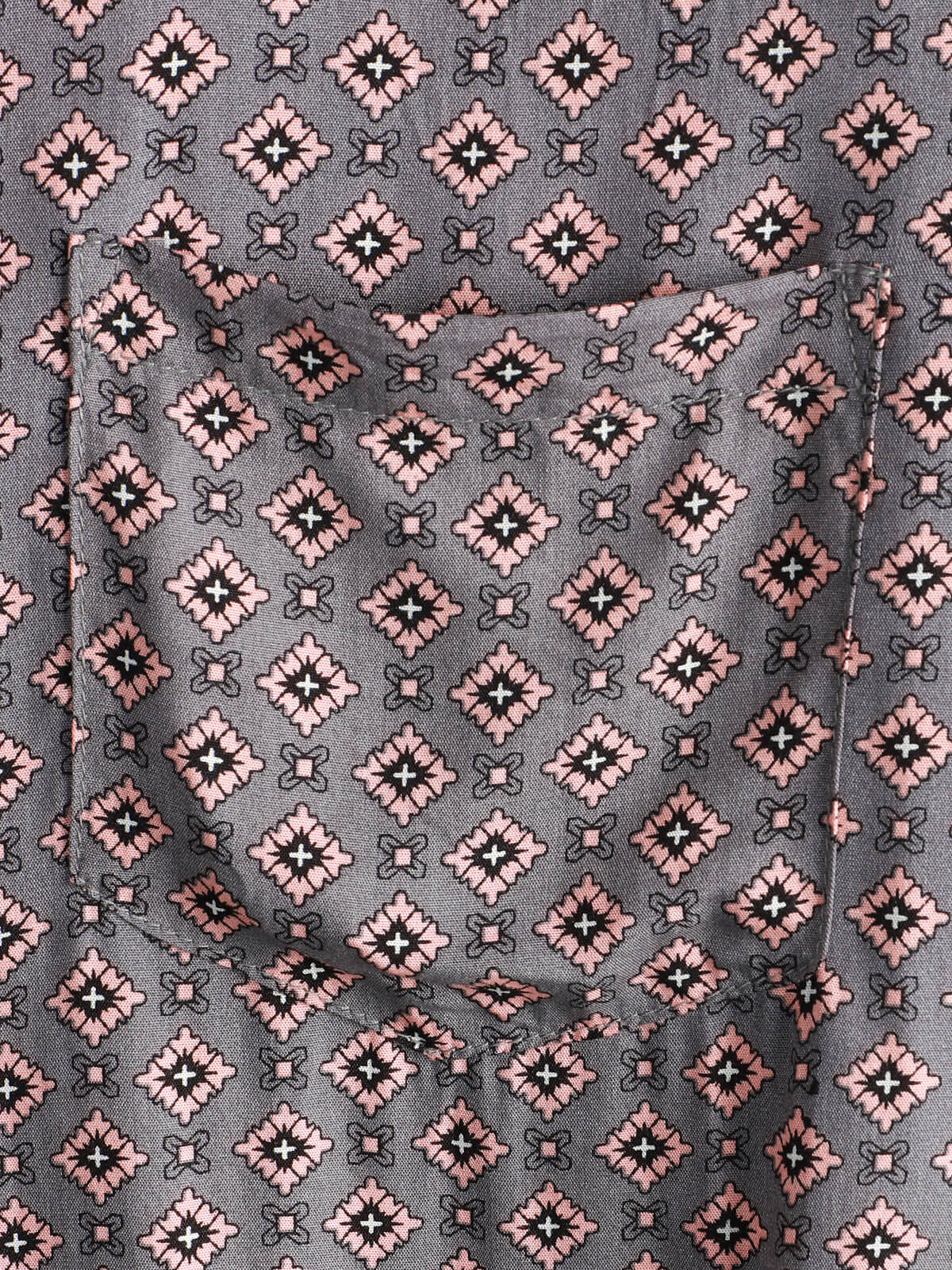 Men's Vintage Geometric Summer Beach Short Sleeve Shirt