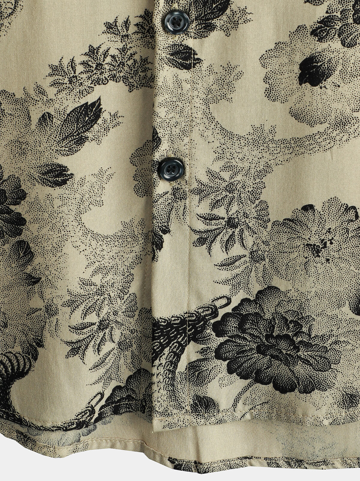 Hawaiian Short Sleeve Beach Shirt with Floral Print for Men