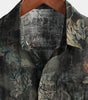 Retro Short Sleeve Button-Up Hawaiian Beach Shirt for Men in Cotton
