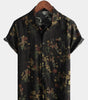 Casual Cotton Short-Sleeve Beach Shirt for Men