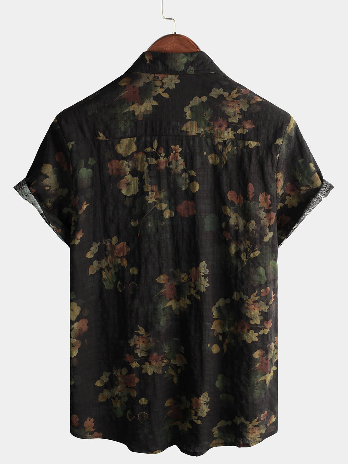 Casual Cotton Short-Sleeve Beach Shirt for Men