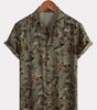 Men's Short Sleeve Shirt, Retro, Floral, Casual, Vintage, Summer Holidays