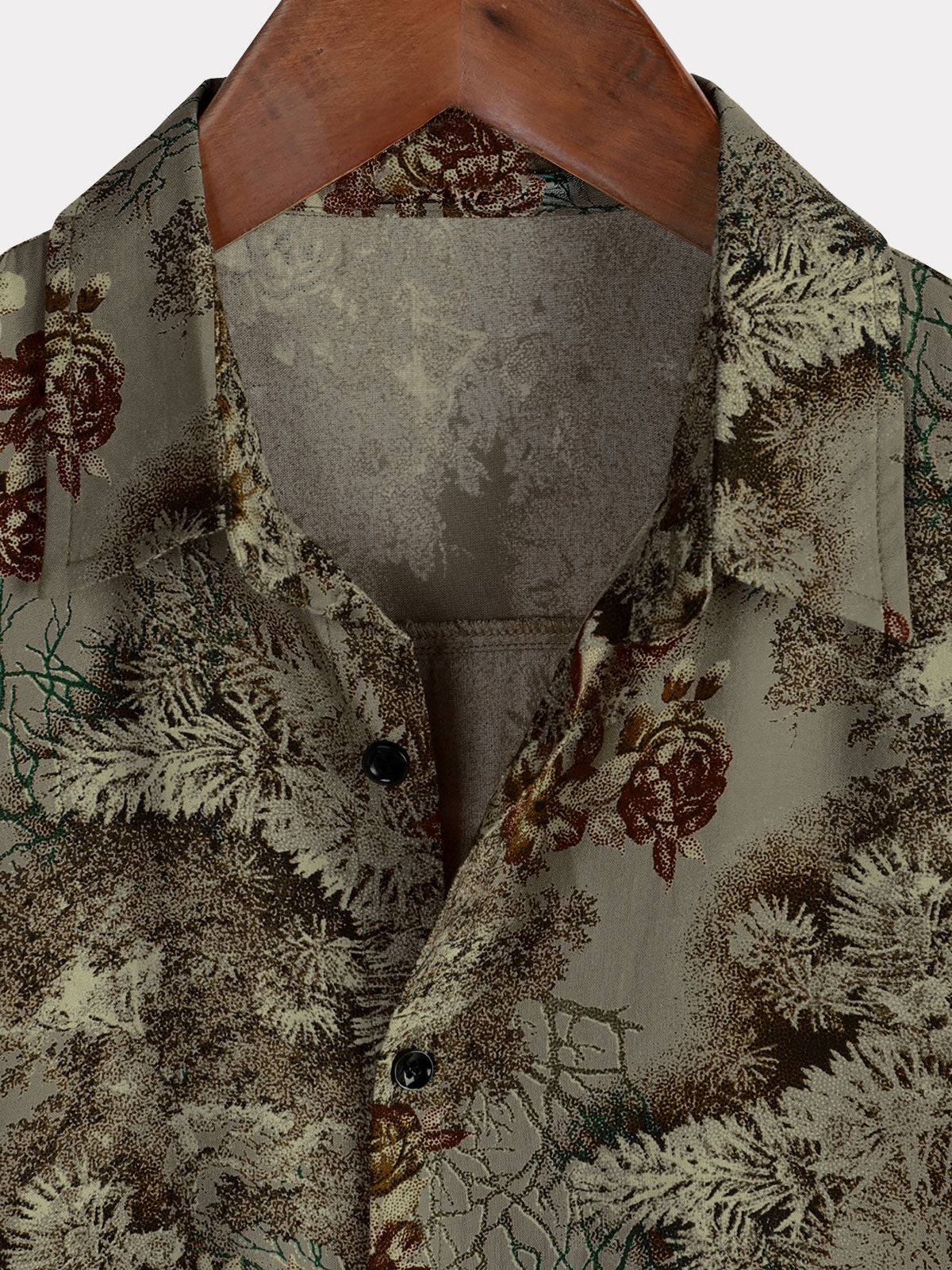 Men's Short Sleeve Shirt, Retro, Floral, Casual, Vintage, Summer Holidays
