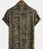 Men's Short Sleeve Shirt, Retro, Floral, Casual, Vintage, Summer Holidays
