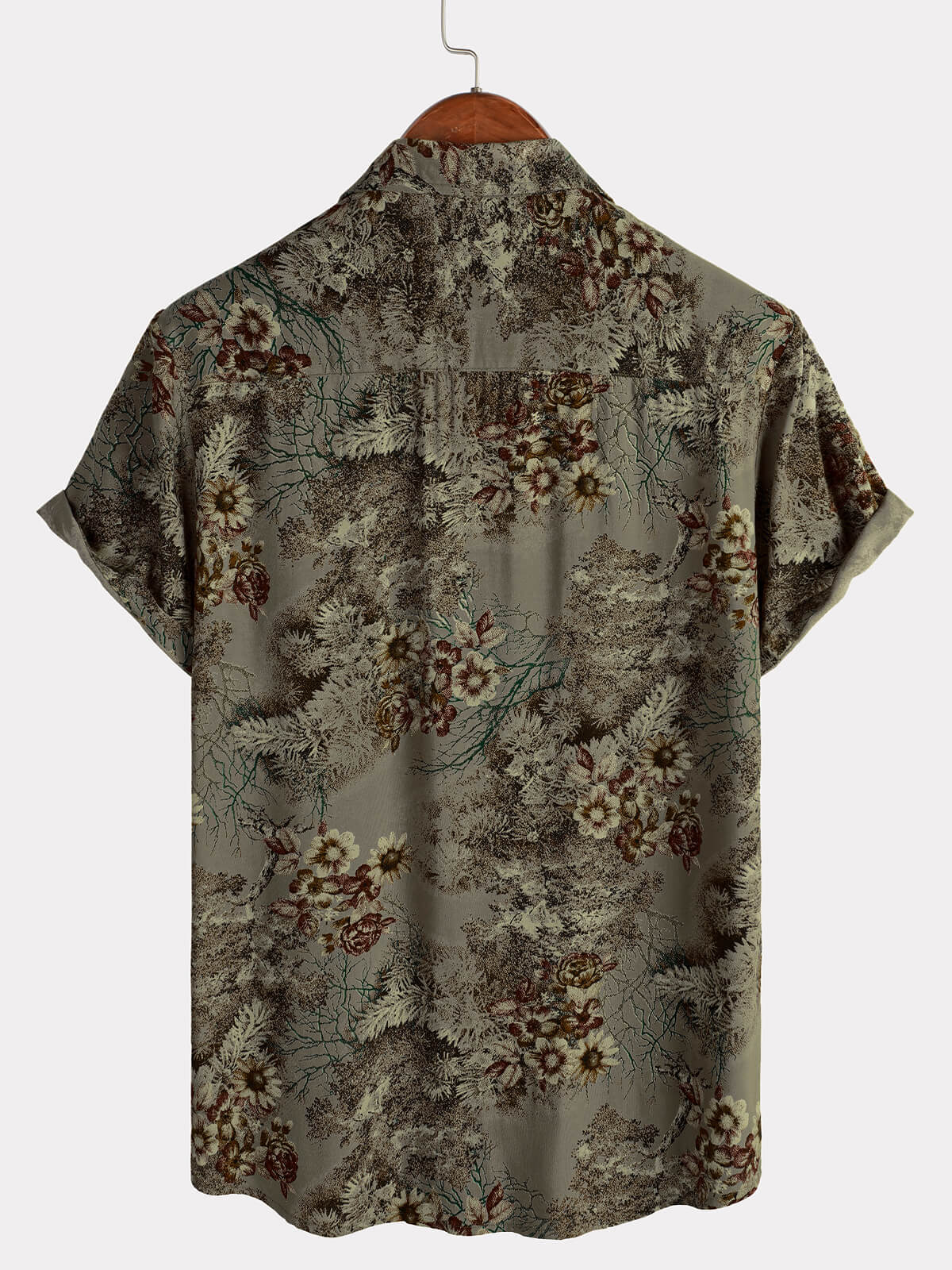 Men's Short Sleeve Shirt, Retro, Floral, Casual, Vintage, Summer Holidays