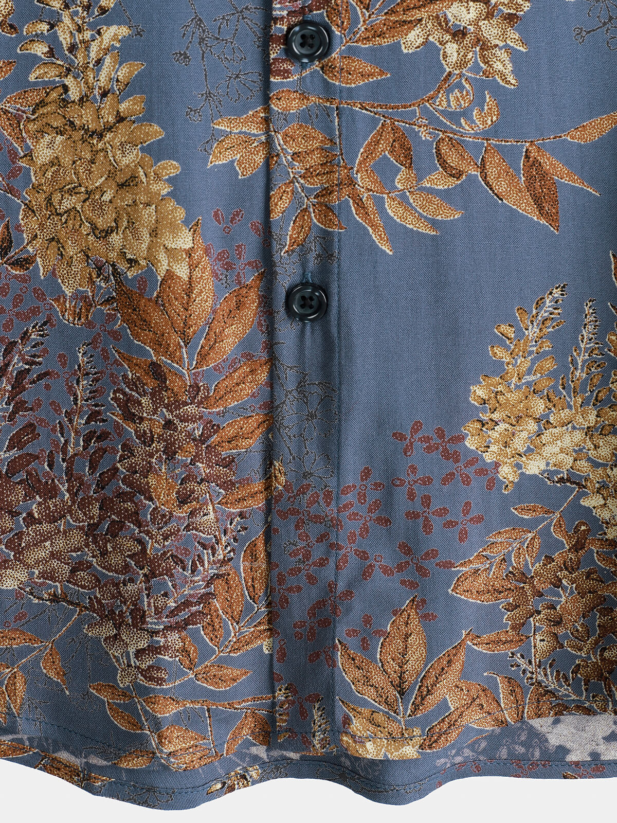 Men's Short Sleeve Summer Shirt in Retro Print Rayon