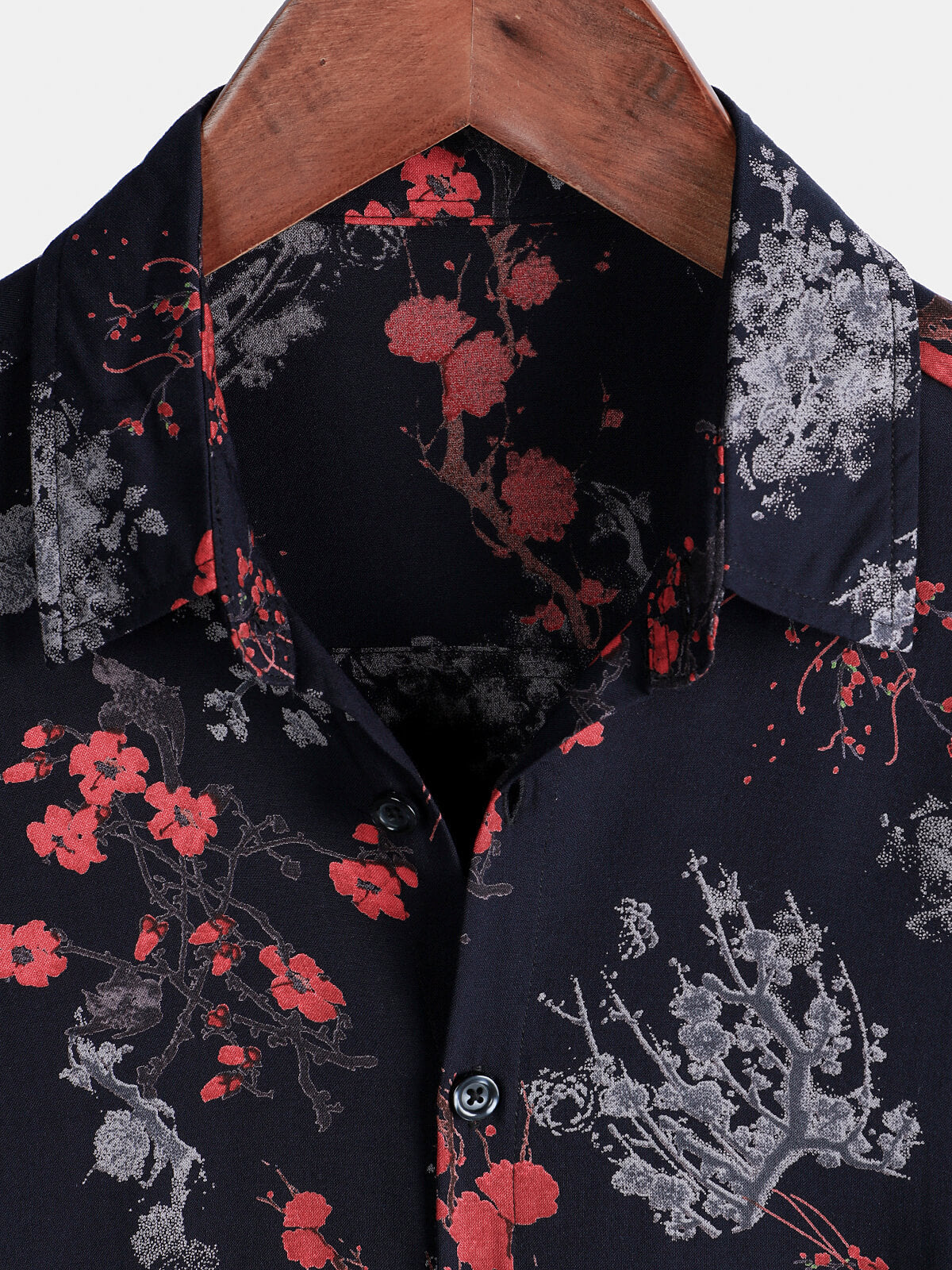 Elegant Floral Rayon Short Sleeve Casual Shirt for Men