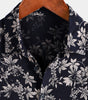 Casual Summer Short Sleeve Shirt for Men, Floral Pattern