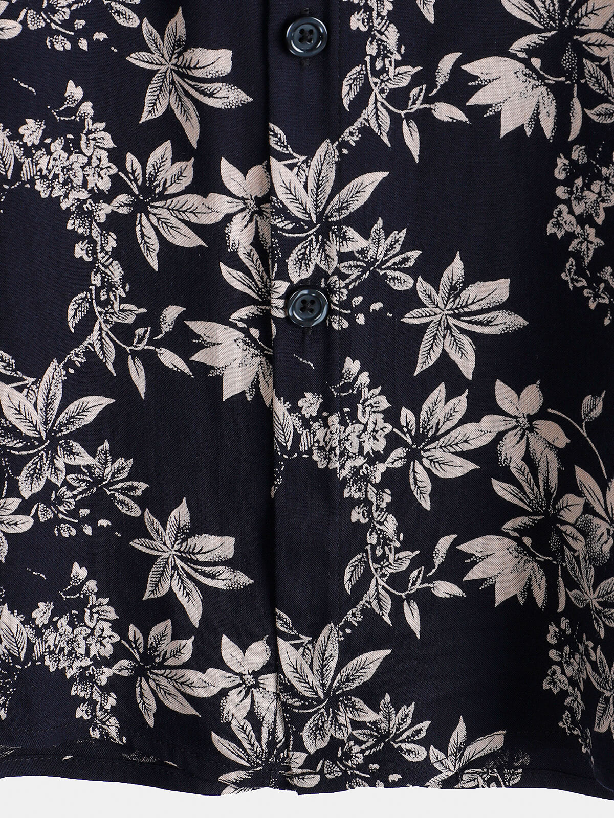 Casual Summer Short Sleeve Shirt for Men, Floral Pattern