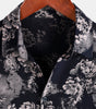 Men's Short Sleeve Summer Shirt with Floral Pattern in Rayon