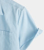 Short-Sleeved Cotton and Linen Solid Colour Shirt for Men