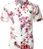 men's pure cotton Hawaiian holiday print shirt
