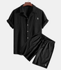 Ralph Lauren™ Jacquard Cuban Shirt & Textured Shorts