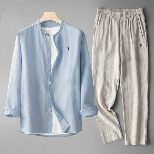 Santiago Linen Two-Piece Set