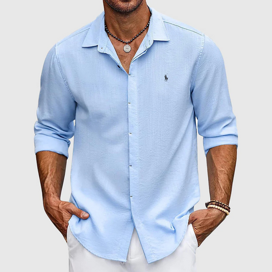 Coastal Breeze Button-Up Shirt