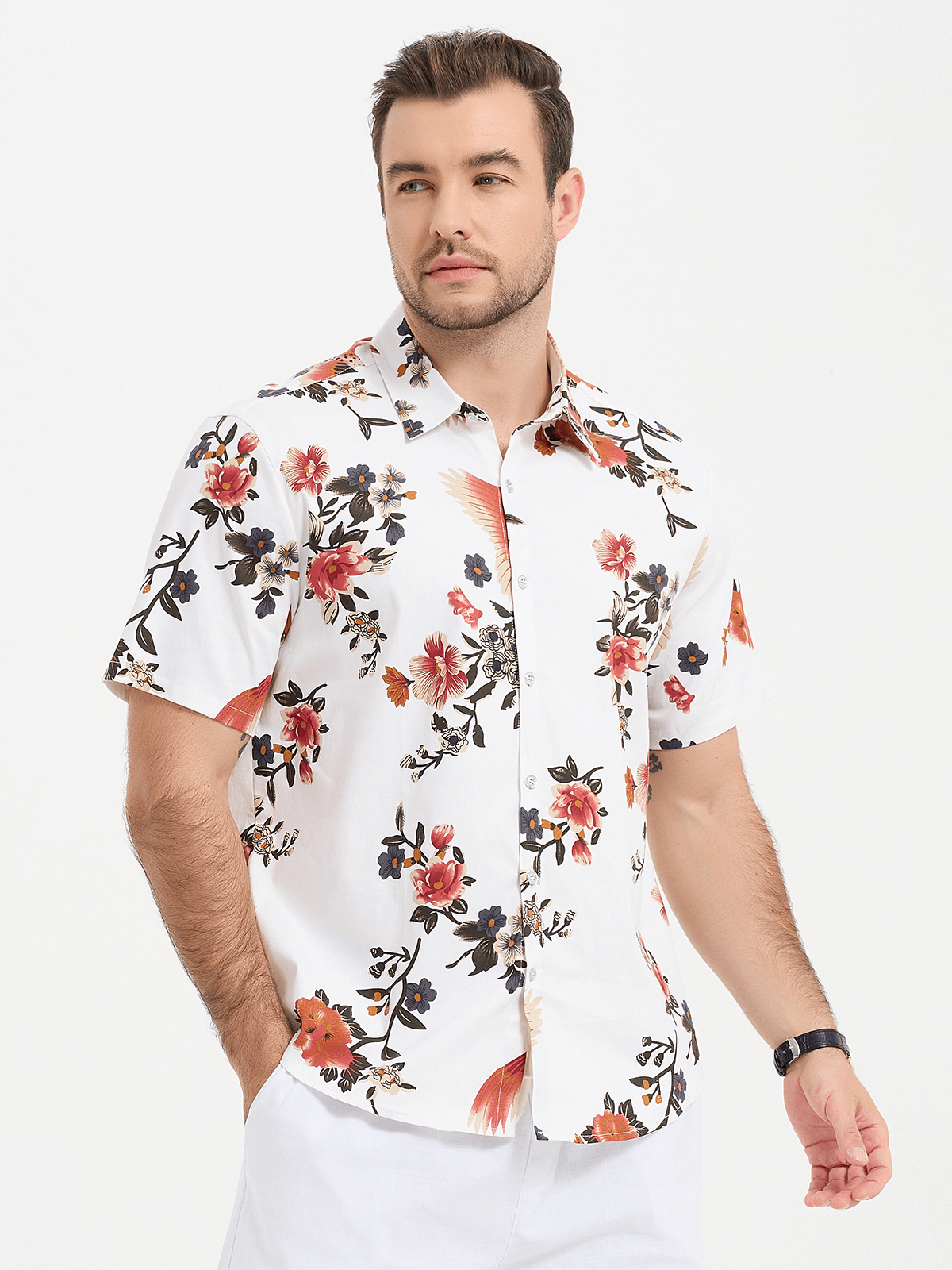 Tropical Hawaiian Casual Shirt for Men