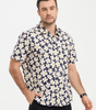 Men's Short Sleeve Casual Floral Print Shirt