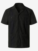 Plain cotton jacquard weave shirt