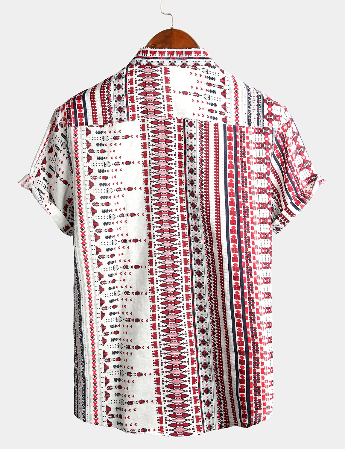 Basic Printed Cotton Shirts for Men