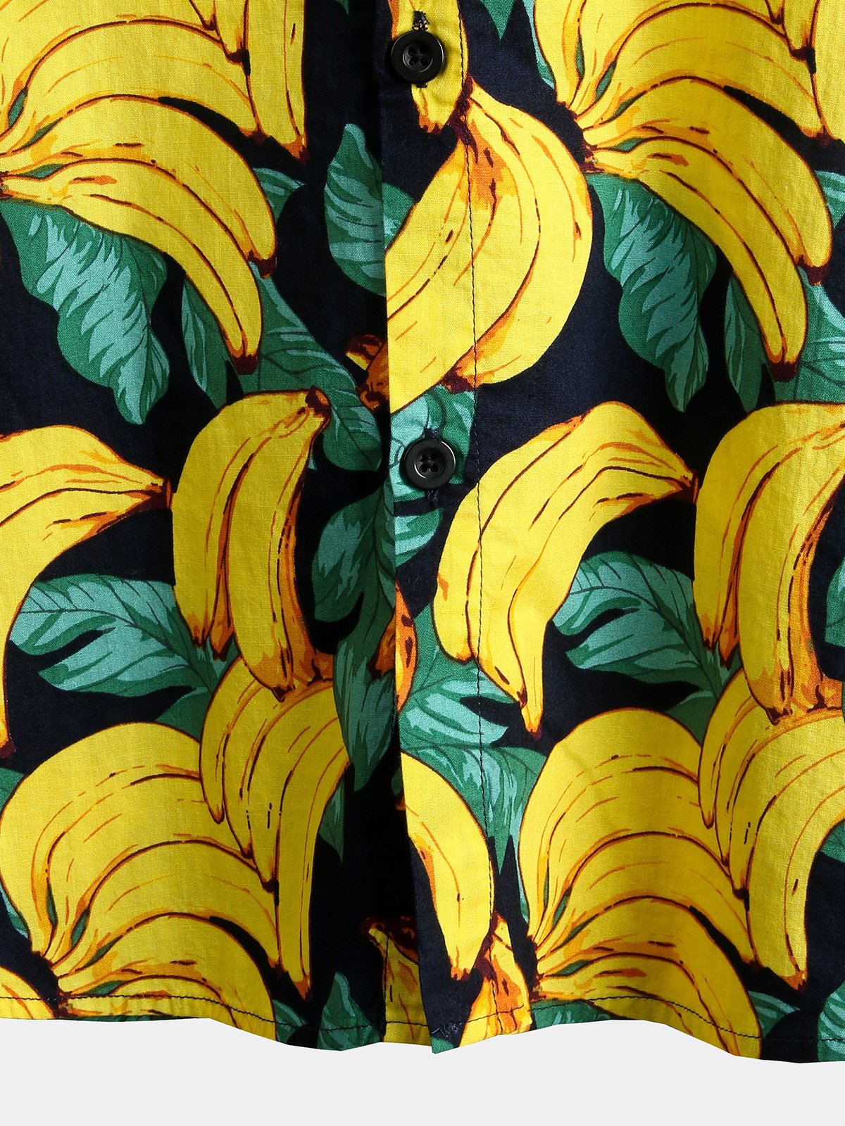 Men's Button-Up Tropical Aloha Hawaiian Shirt in Banana Cotton