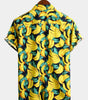 Men's Button-Up Tropical Aloha Hawaiian Shirt in Banana Cotton