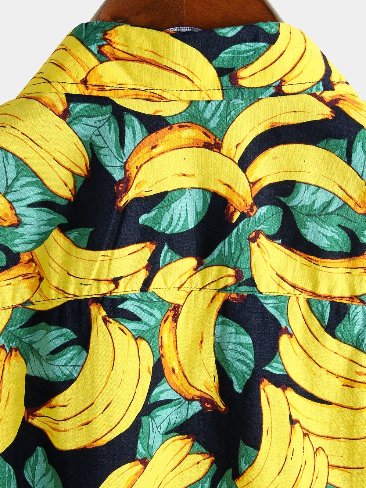 Men's Button-Up Tropical Aloha Hawaiian Shirt in Banana Cotton