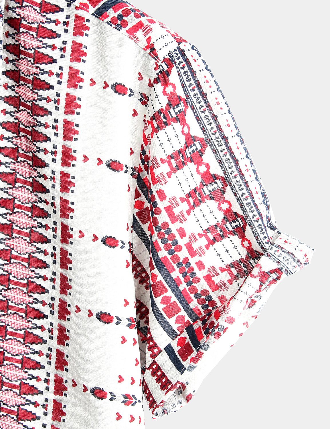 Basic Printed Cotton Shirts for Men