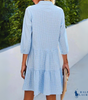 Summer Dress with Check Pattern and V-Neck – Effortless Lightness Meets Timeless Elegance