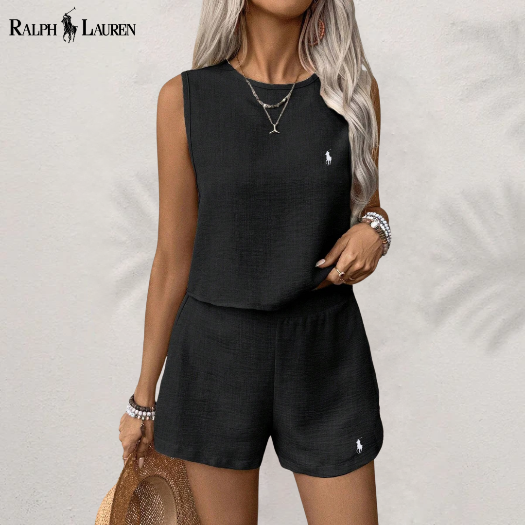 [Buy 1 Get 2] Linen Serenity Complete Set with Two Pieces by R. Ꮮаᴜгеn + Free R. Ꮮаᴜгеn Sun Hat