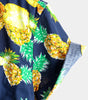Short-Sleeved Pineapple Cotton Shirts for Men