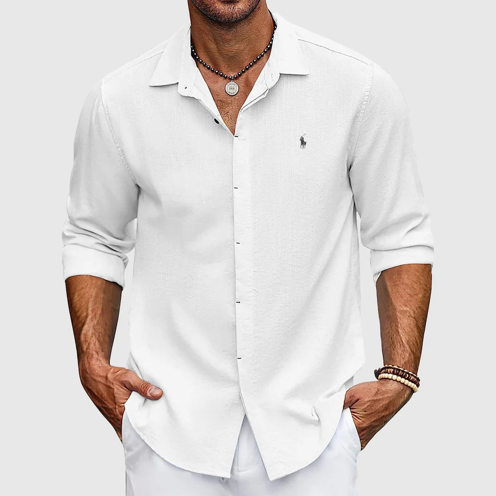 Coastal Breeze Button-Up Shirt