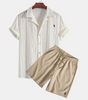 Ralph Lauren™ Jacquard Cuban Shirt & Textured Shorts