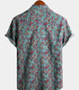 Vintage 70s Cotton Paisley Shirt for Men