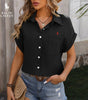R. Lauren Short Sleeve Shirt with Chest Pocket – Airy Cut