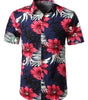 Men's Pure Cotton Hawaiian Print Holiday Shirt