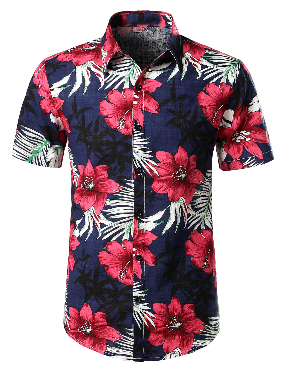 Men's Pure Cotton Hawaiian Print Holiday Shirt
