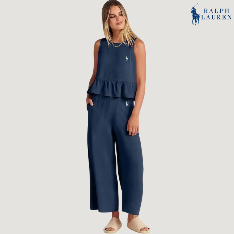 R. Ꮮаᴜгеn Ruffle Strap Two-Piece Set + Free Sun Hat – Buy 1, Get 2