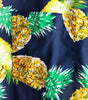 Short-Sleeved Pineapple Cotton Shirts for Men