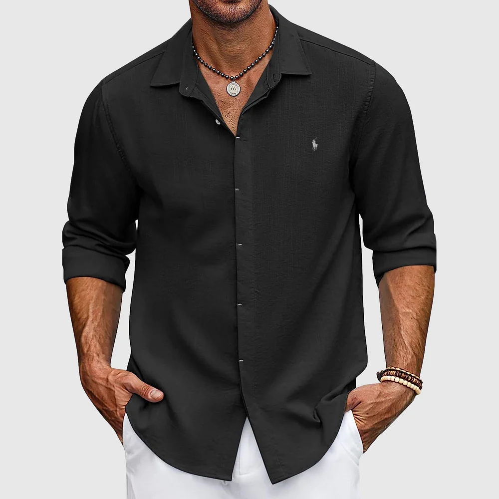 Coastal Breeze Button-Up Shirt