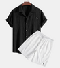 Ralph Lauren™ Jacquard Cuban Shirt & Textured Shorts
