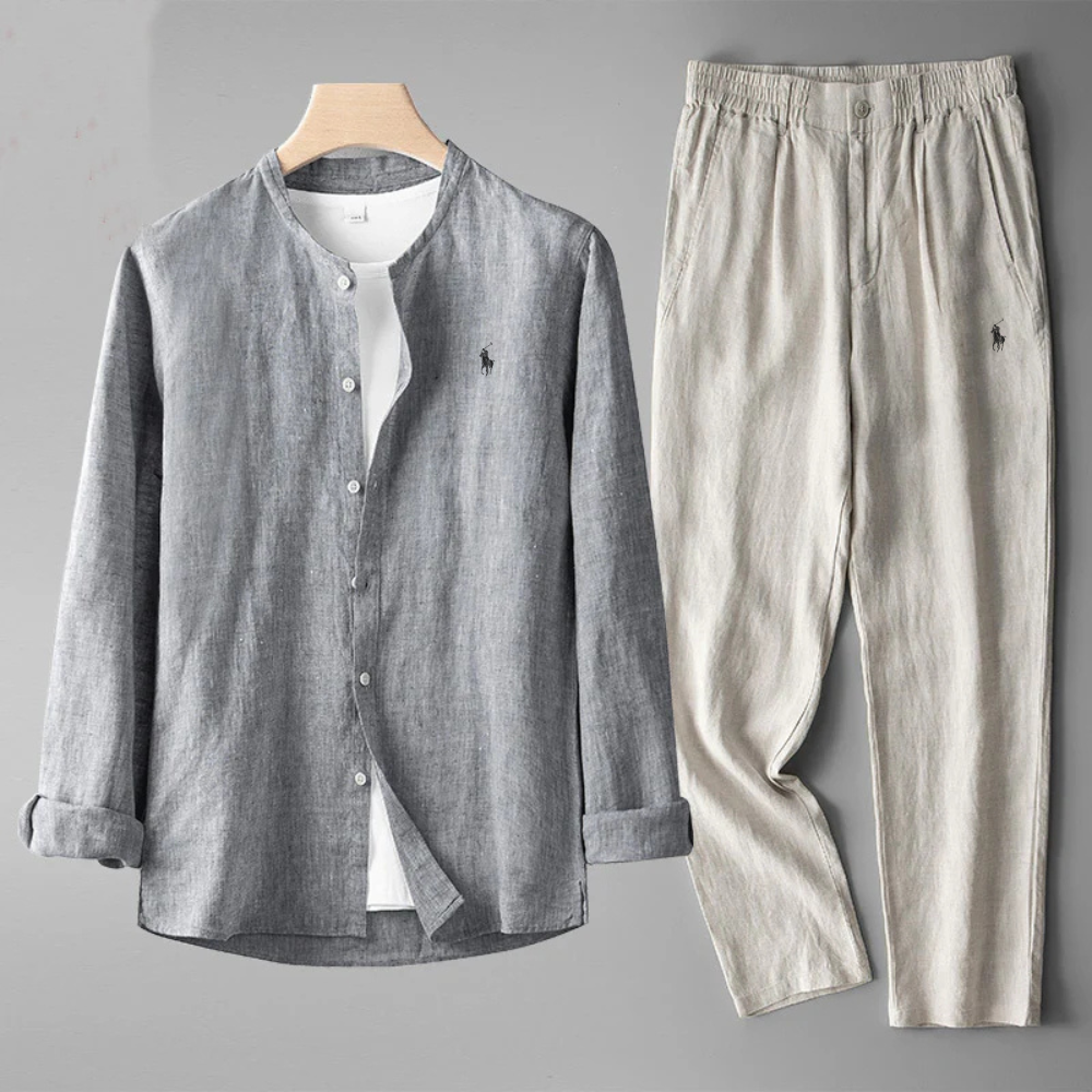 Santiago Linen Two-Piece Set