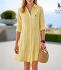 Striped Shirt Dress by R. Lauren + Free R. Lauren Sun Hat