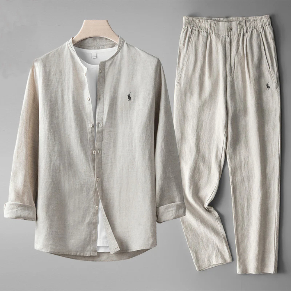 Santiago Linen Two-Piece Set