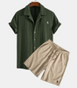 Ralph Lauren™ Jacquard Cuban Shirt & Textured Shorts