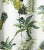 Men's Short Sleeve Hawaiian Print Cotton Shirt with Pineapple and Tropical Fruits